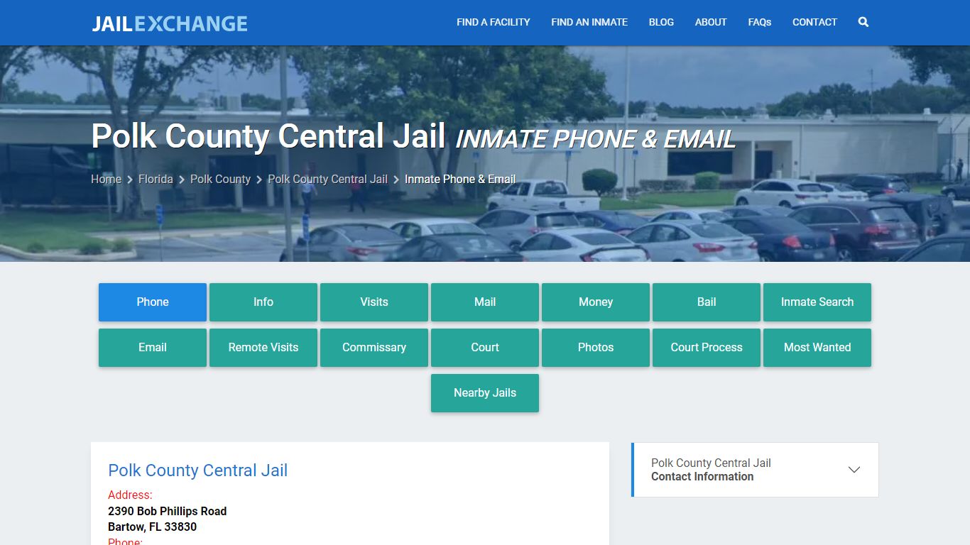 Inmate Phone - Polk County Central Jail, FL - Jail Exchange